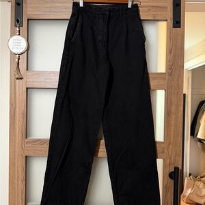 Zara Black Men's Straight-Leg Chinos